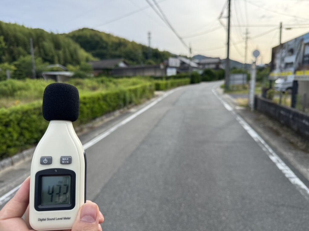 山口市で住宅の騒音を測定。複層ガラスの遮音性能を検証してみました。
